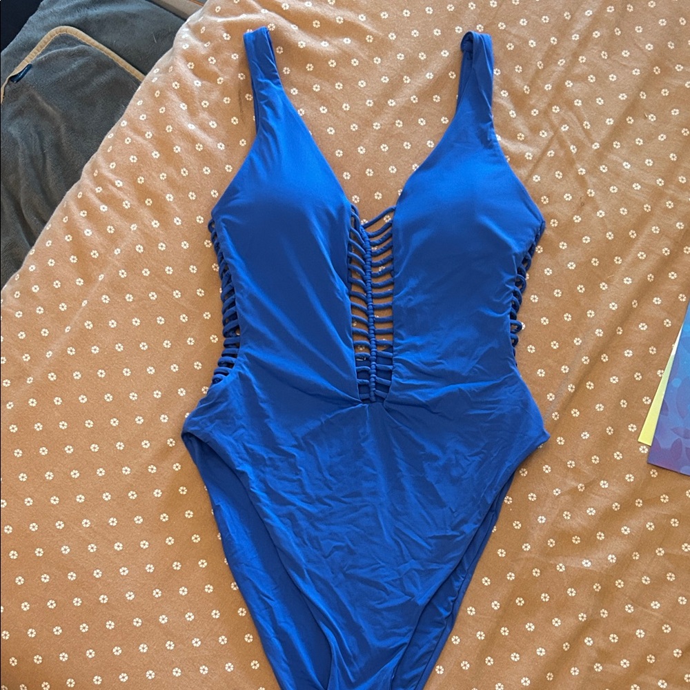 Blue One Piece Swimsuit